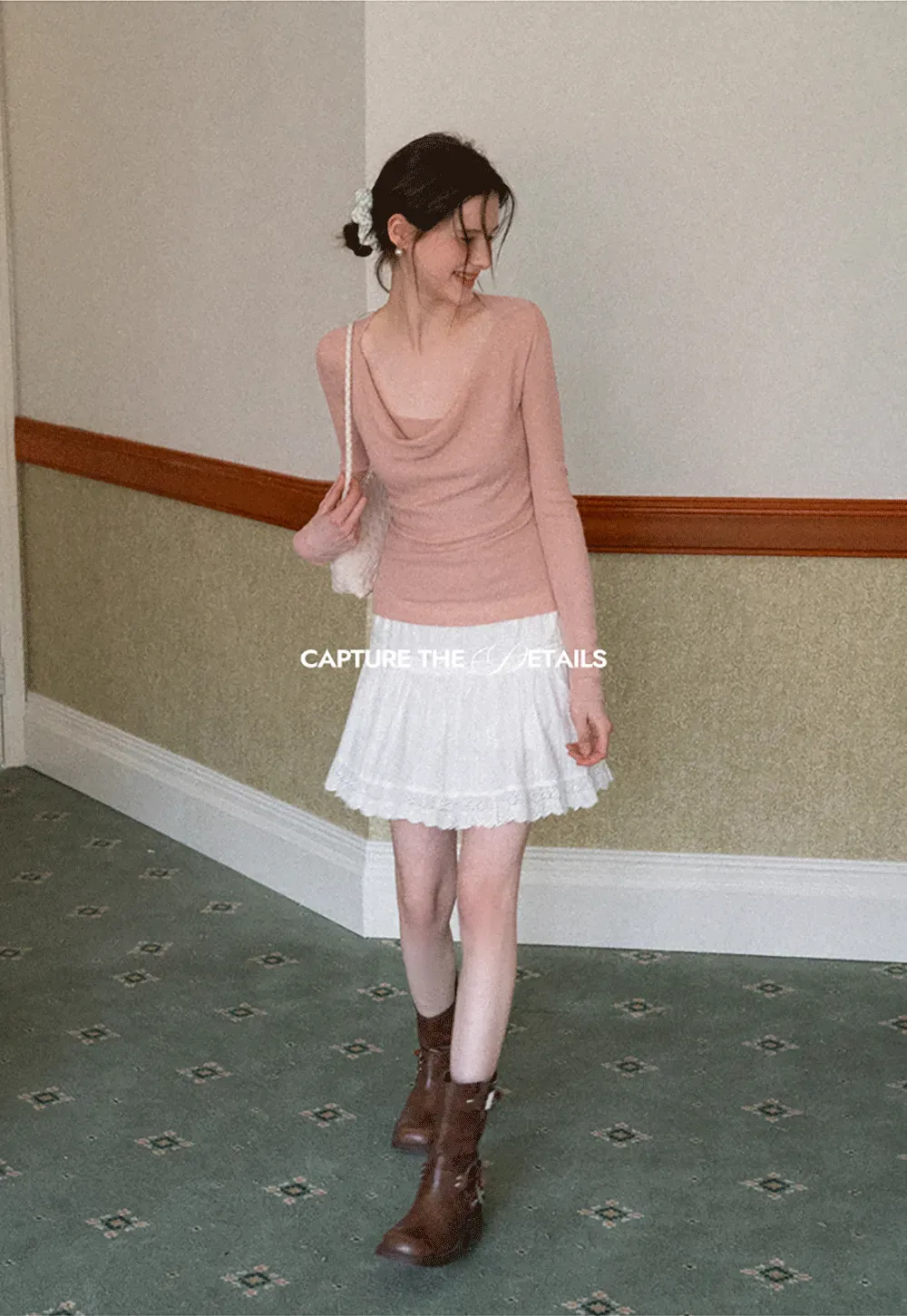 Woolen knit sweater and tank top