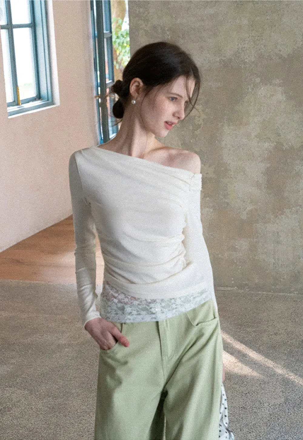 Wide Leg High Waist Casual Pants