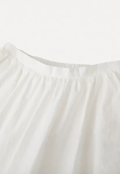 Elegant Flared Skirt with Lace Trim