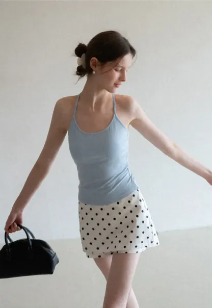 Slim Fit Tank Top with Thin Straps