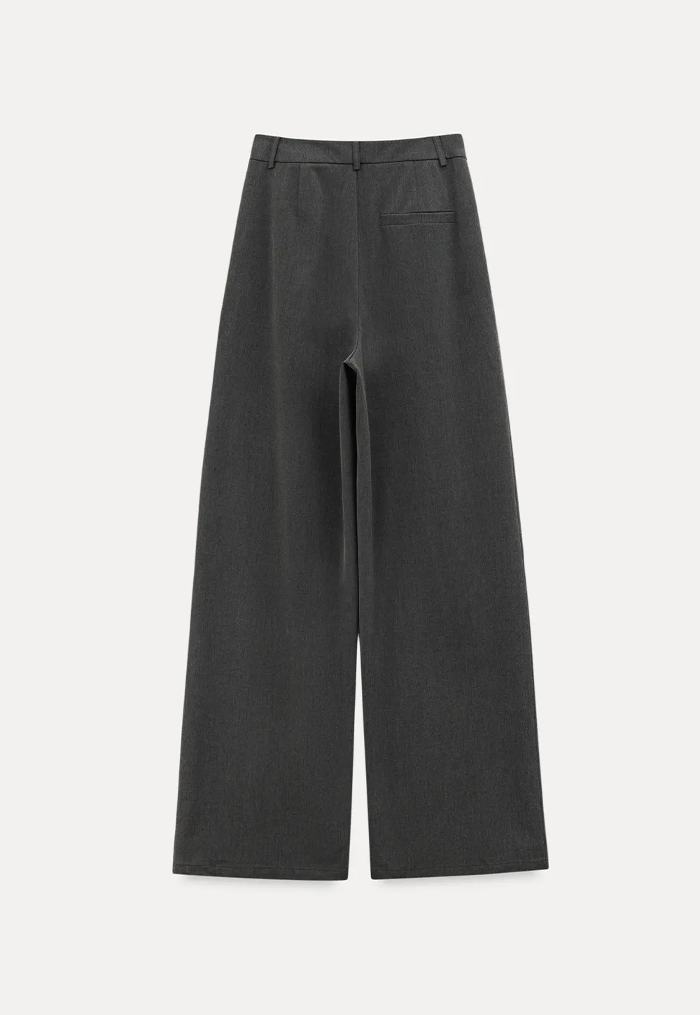 Wide Leg Casual Pants with Front Pleats