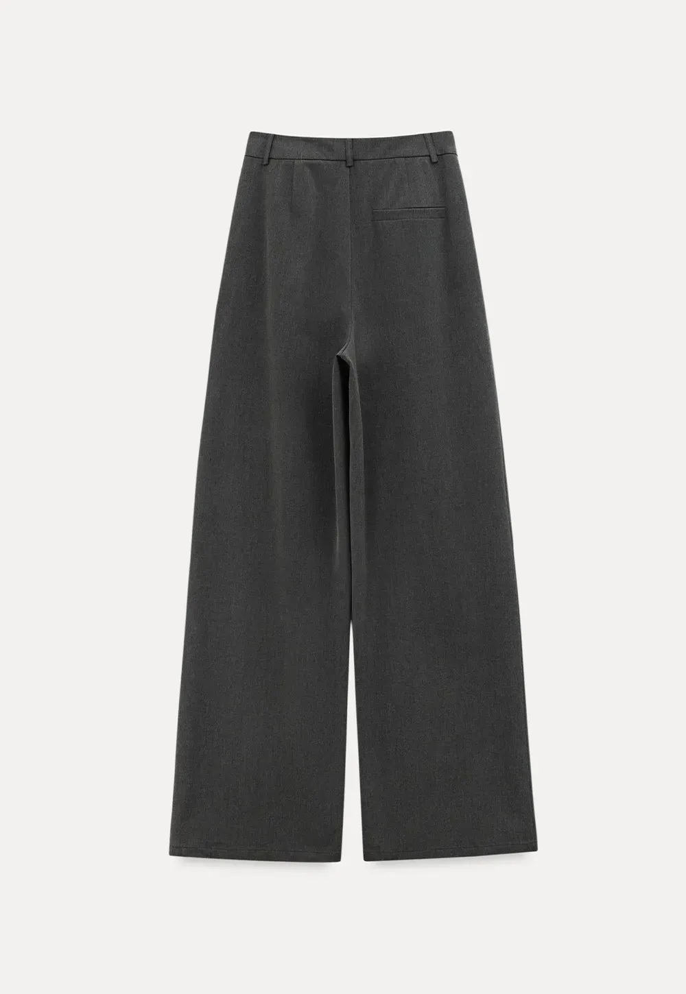 Wide Leg Casual Pants with Front Pleats