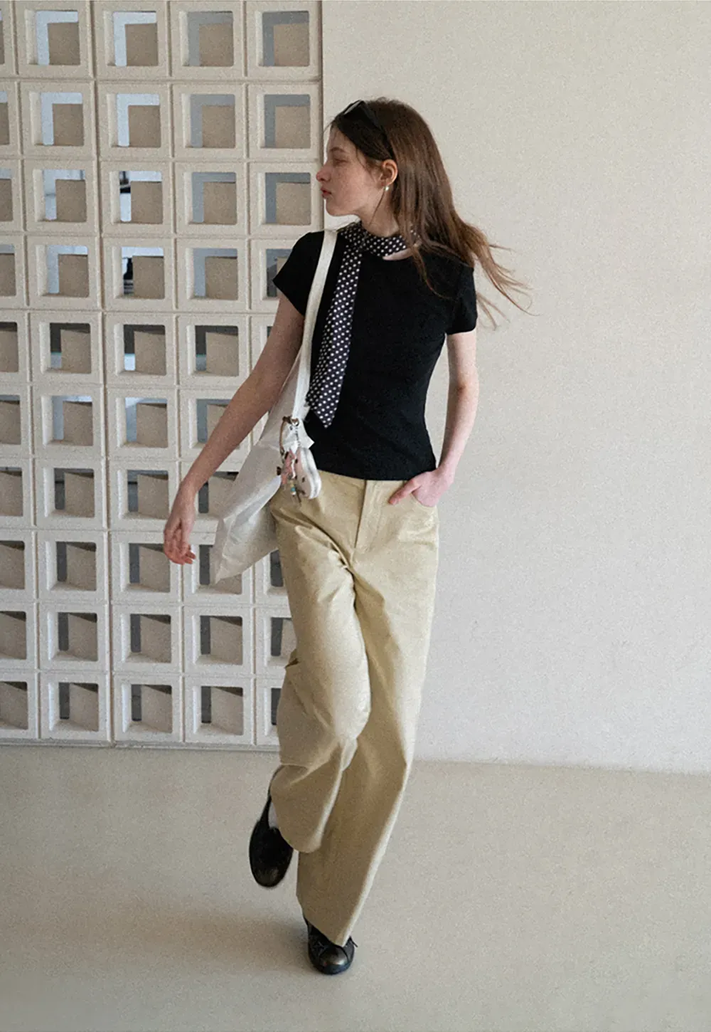 Wide Leg Casual Pants with Front Pockets