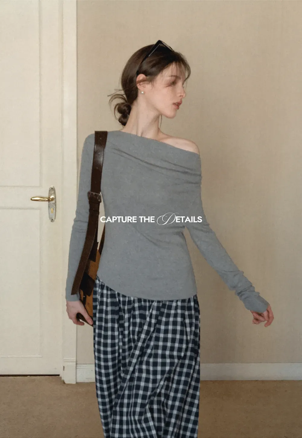 Elegant Off Shoulder Knit Top with Asymmetrical Design