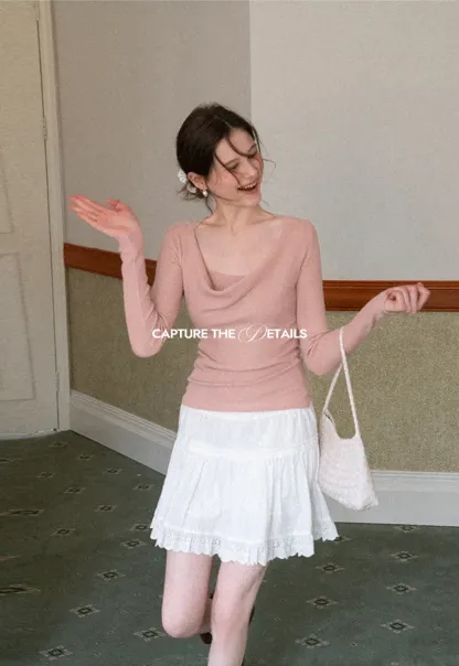 Woolen knit sweater and tank top