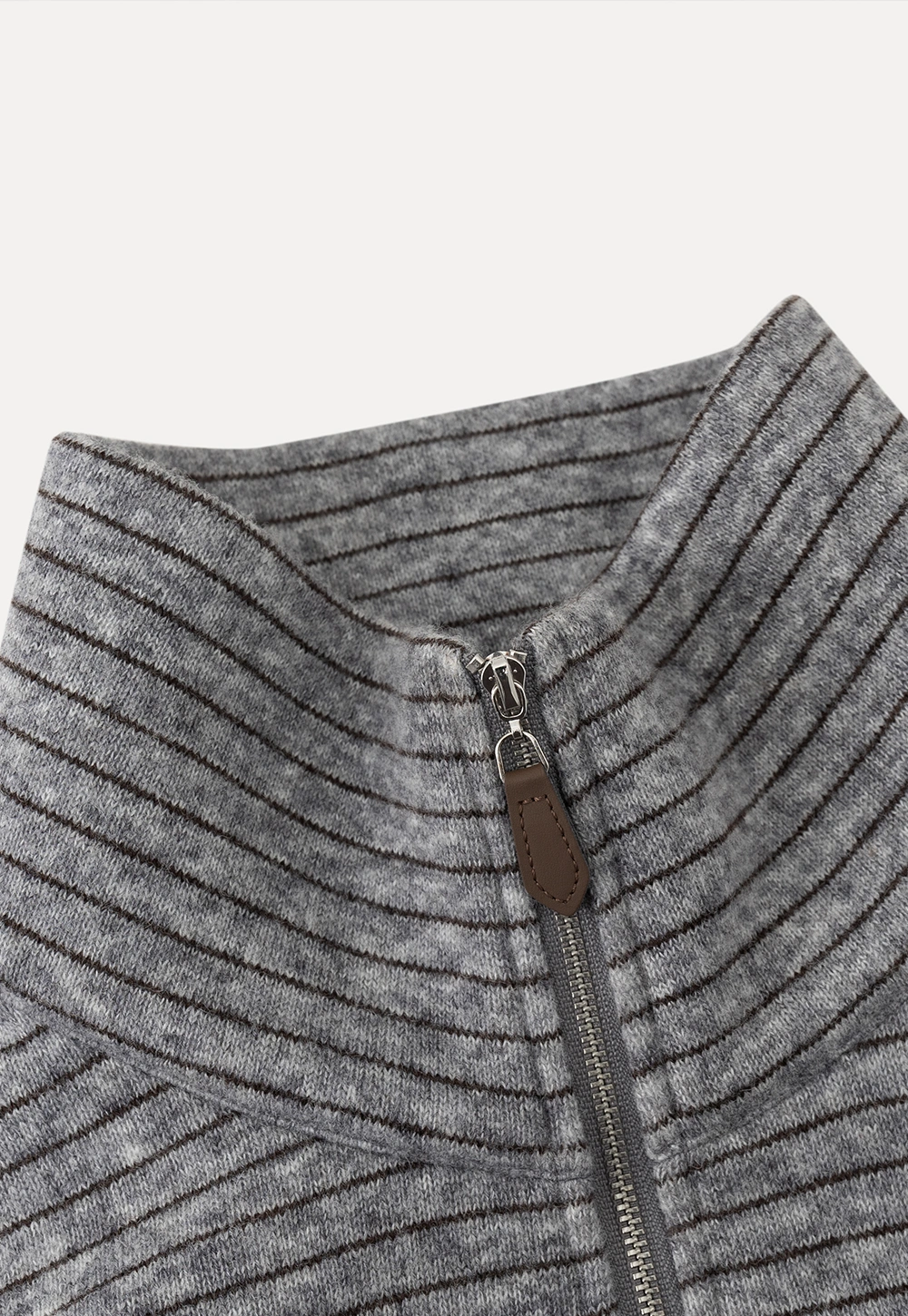 Women Striped Half-Zip Pullover Sweatshirt