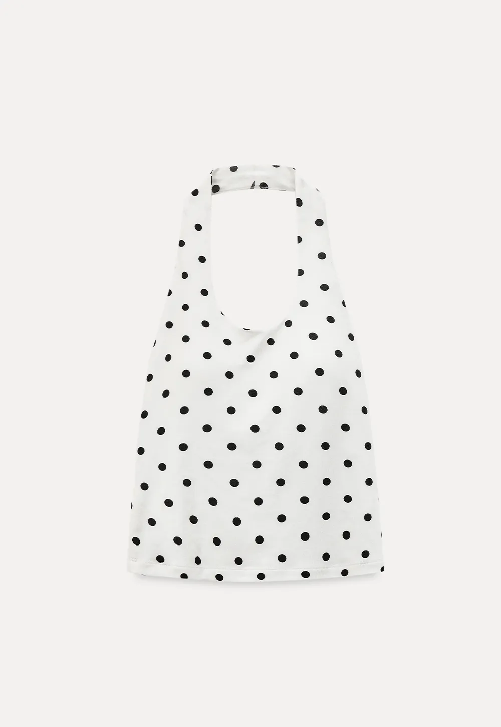 Woolen Knit Sweater and Polka Dot Tank Top