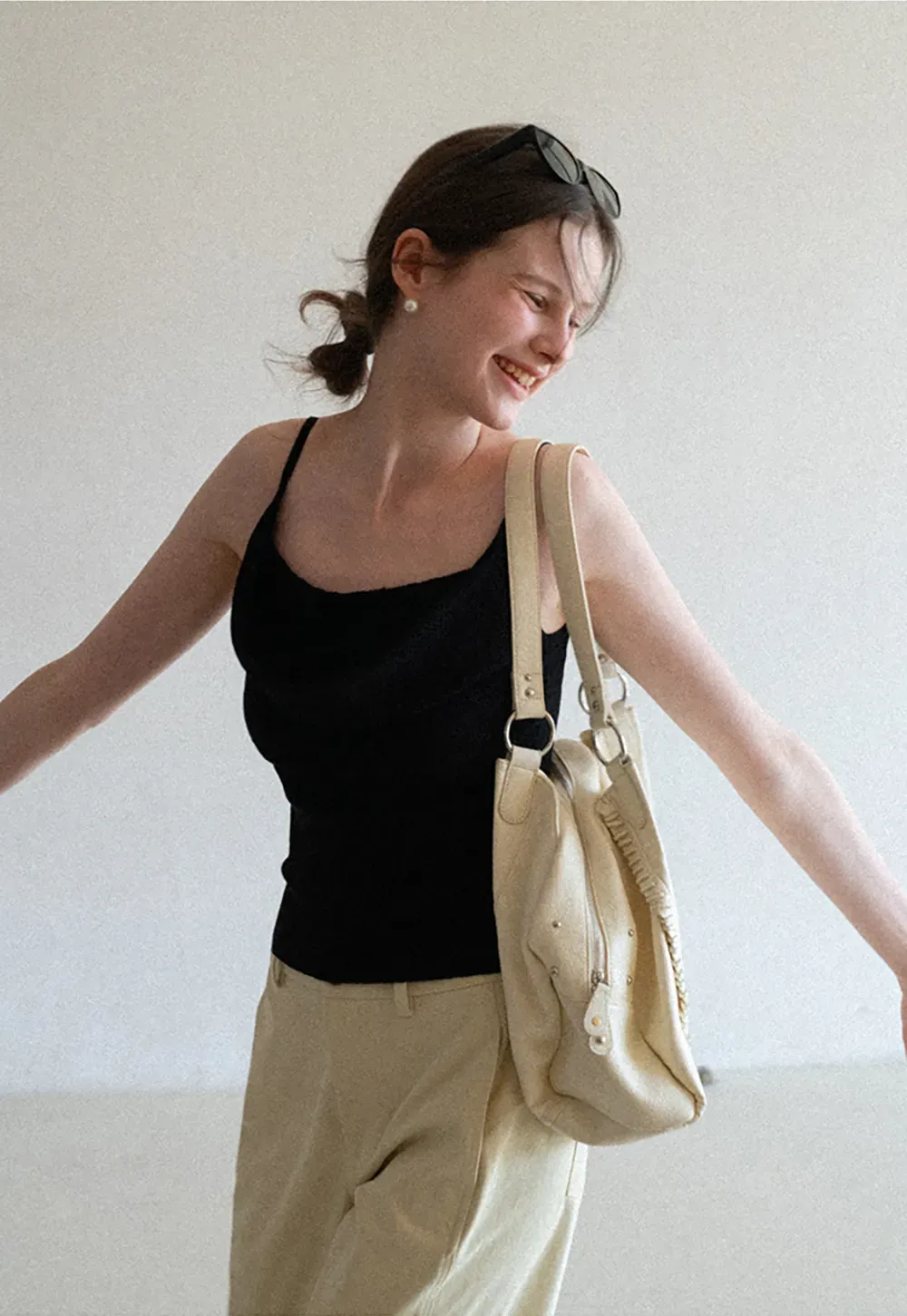 Wide Leg Casual Pants with Front Pockets