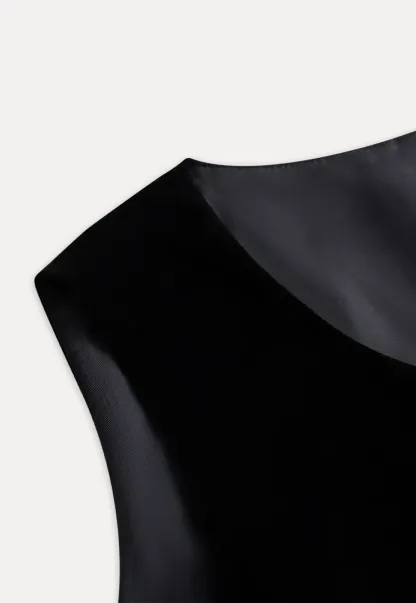 Women Sleeveless Velvet Mini Dress