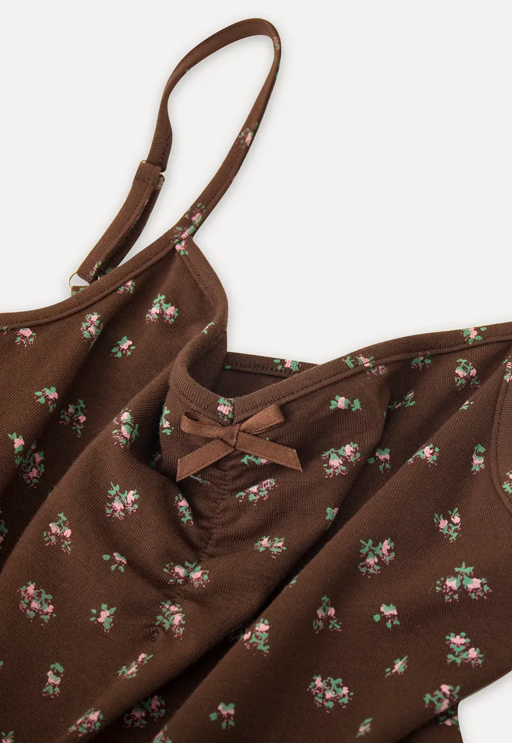 floral peplum tank top with ruffle hem