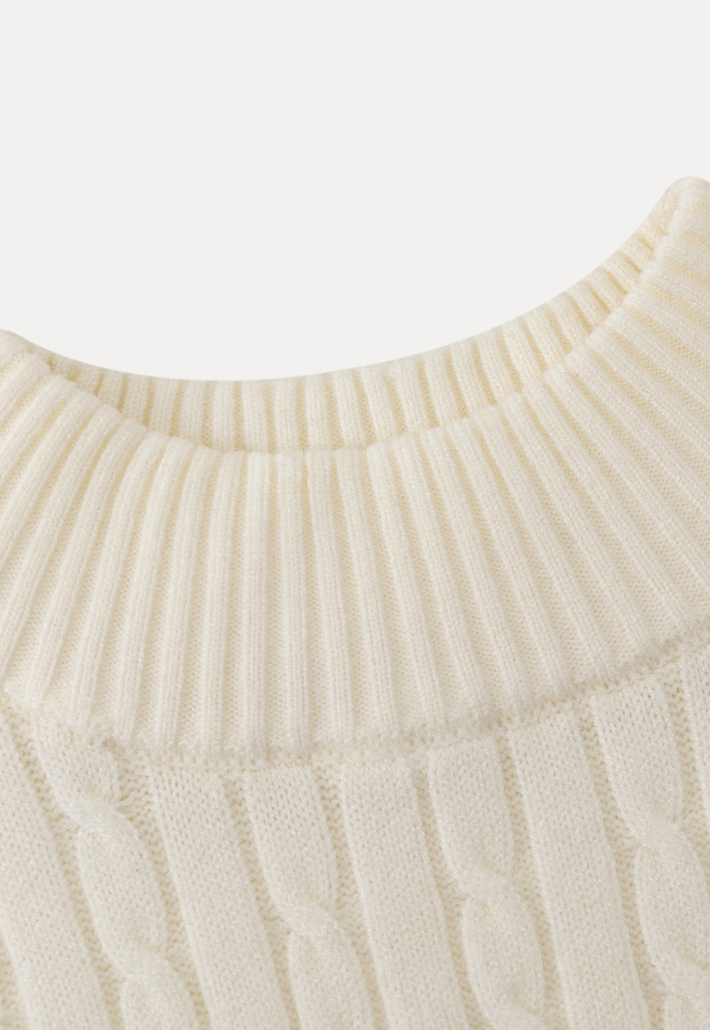 Soft Ribbed Knit Sweater with Cropped Fit