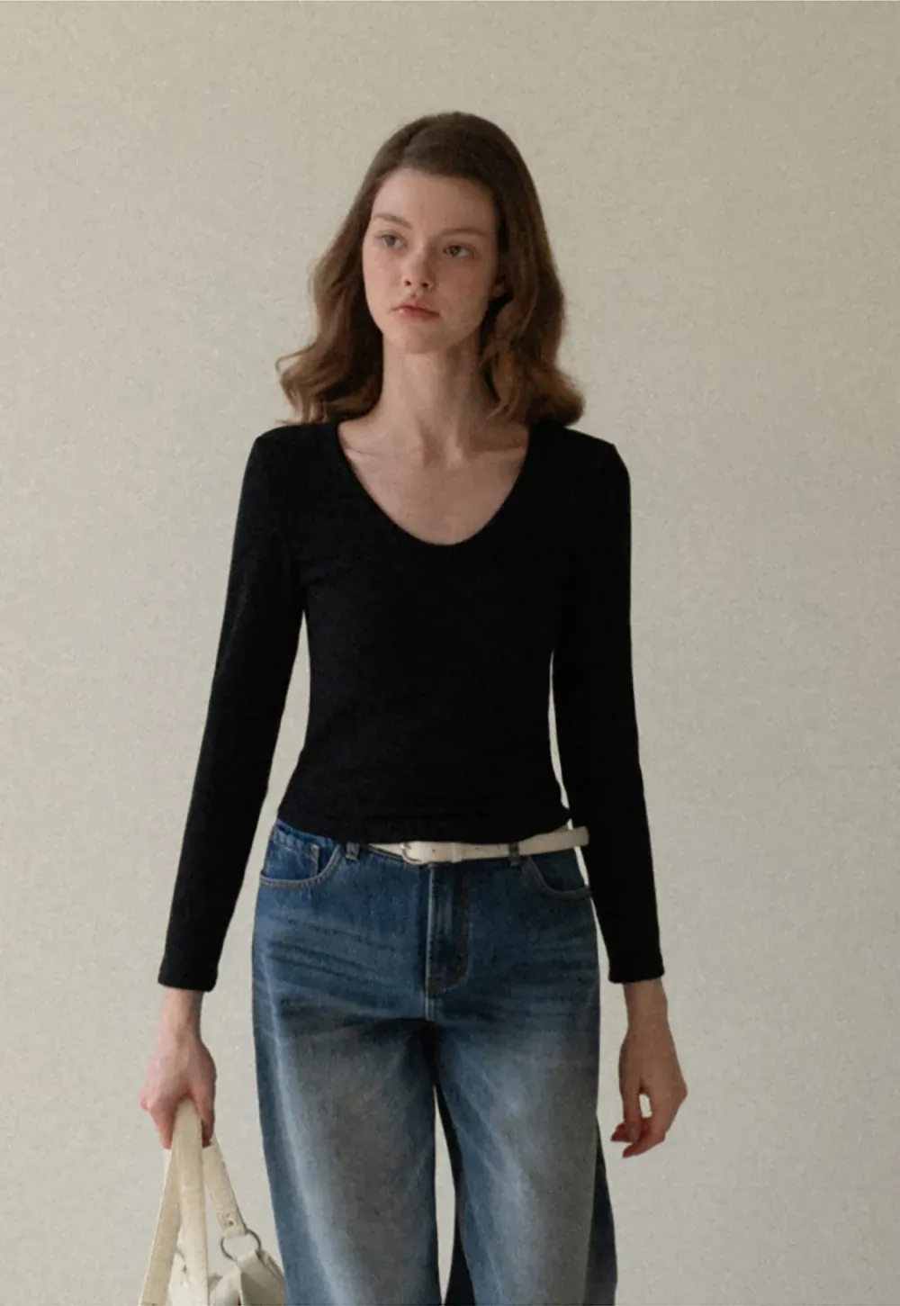 Elegant Basic Long Sleeve Top for Women