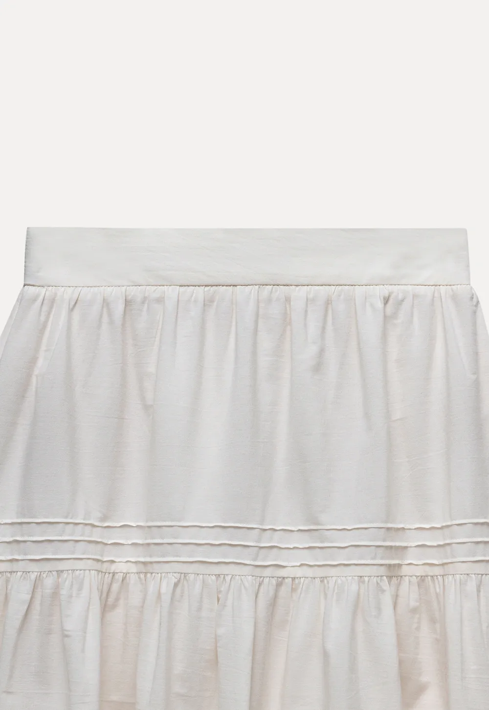 Womens Vintage White Maxi Skirt