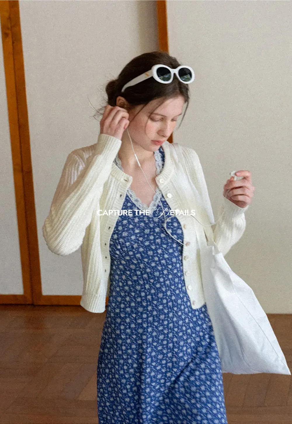 Ribbed Knit Cardigan with Button Closure