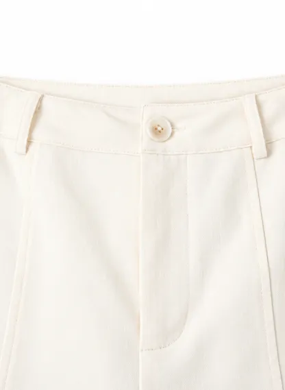 Wide Leg Straight Cut Casual Pants