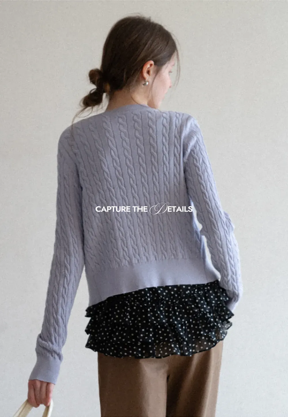 Cable Knit Long Sleeve Sweater Top