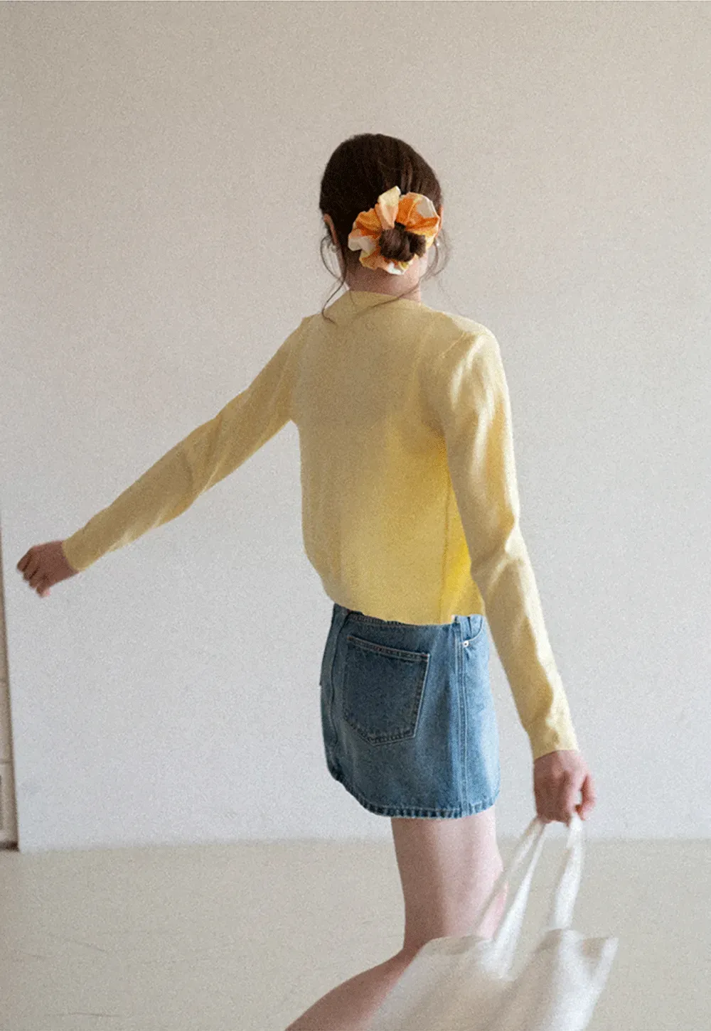 Lightweight Knit Cardigan with Button Front