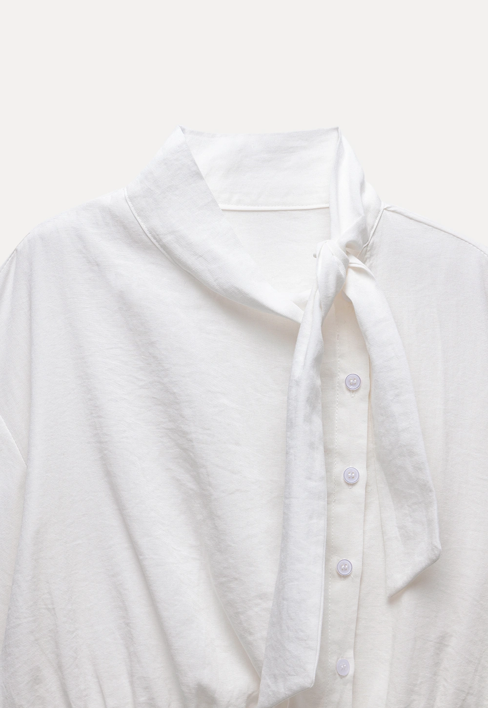 Women’s Tie Neck Long Sleeve Blouse