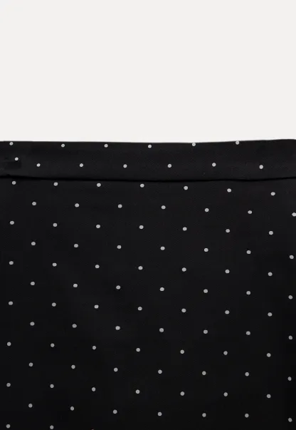 Women's Polka Dot Ruffle Hem A-Line Mini Skirt