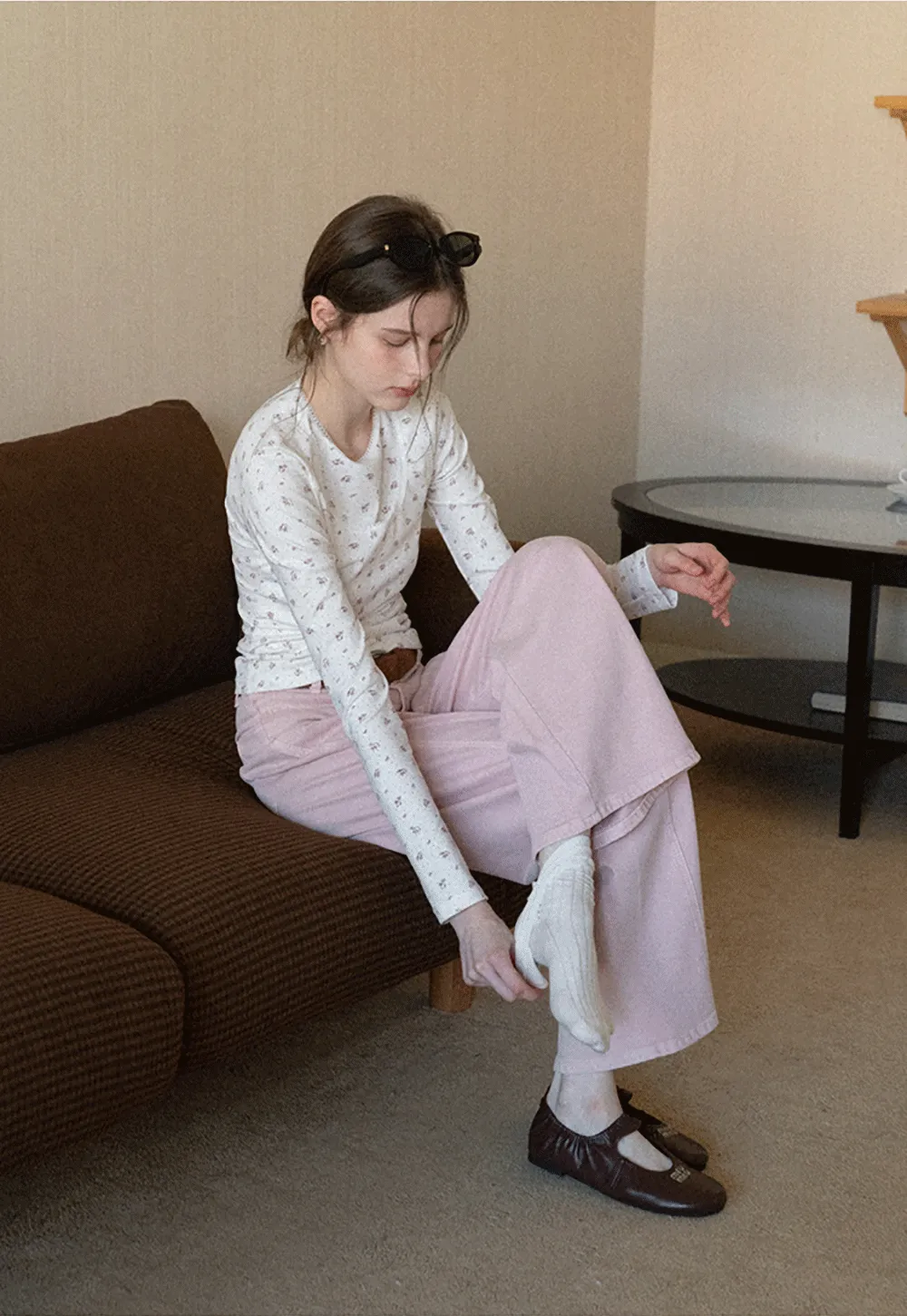 Floral Print Long Sleeve T-Shirt