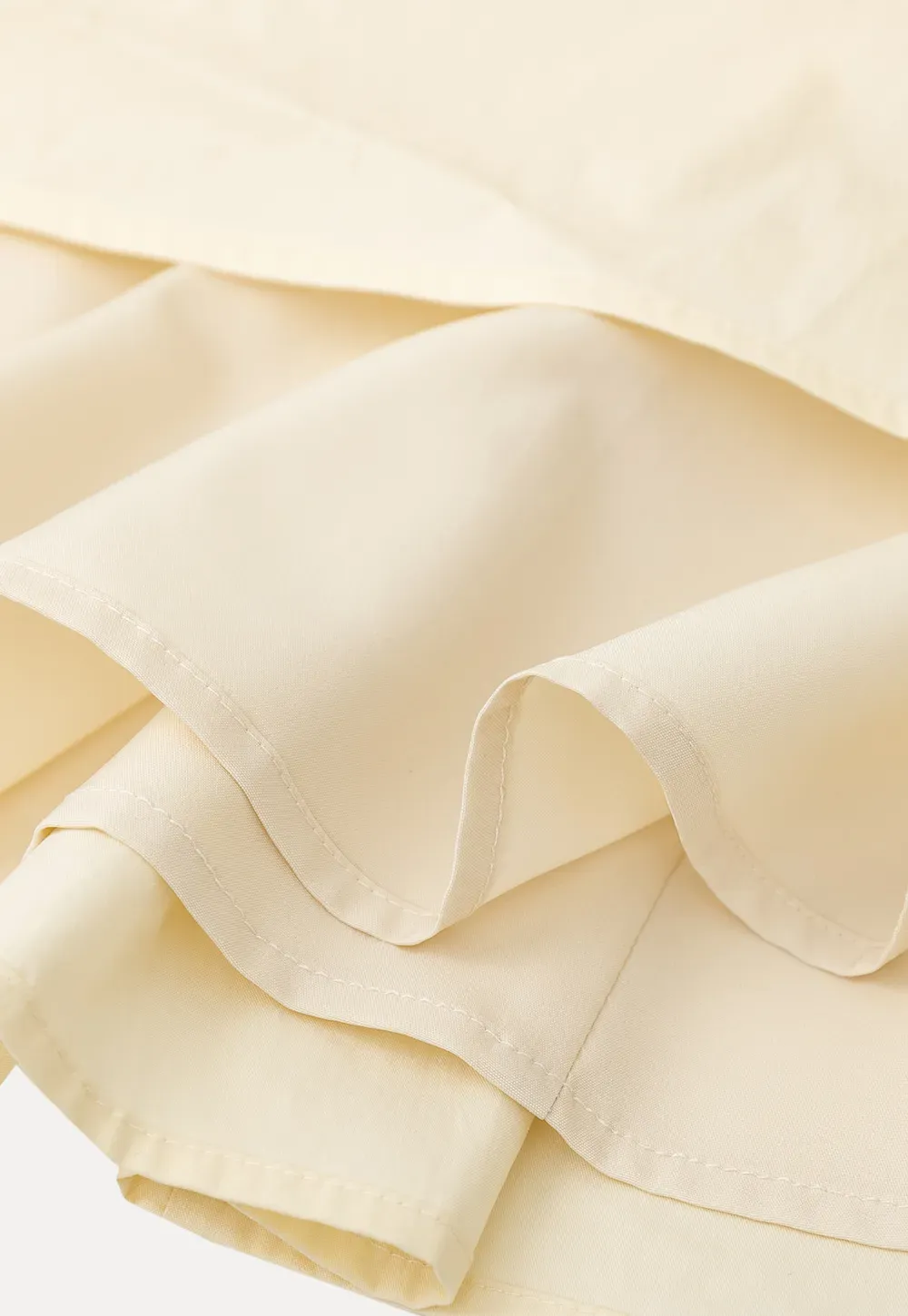 A-line pleated midi skirt with waistband