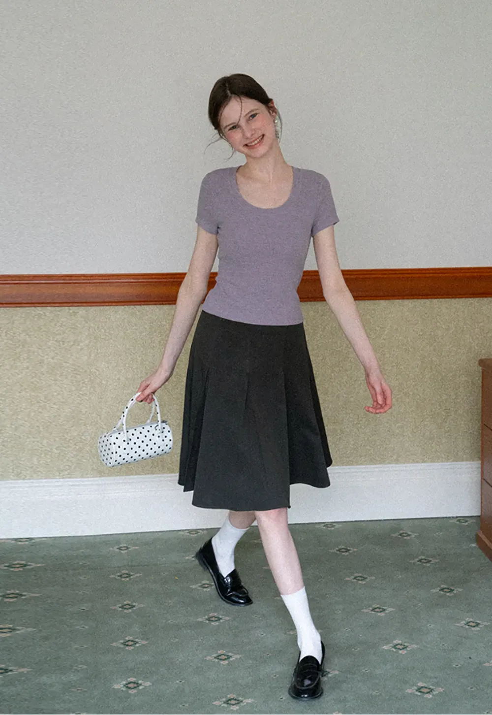 Short Sleeve V Neck T Shirt