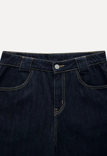 High Waist Wide Leg Jeans for Women Loose Fit Denim Pants