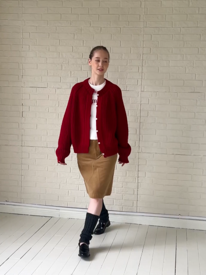 Classic Button Cardigan Women Soft Knitwear