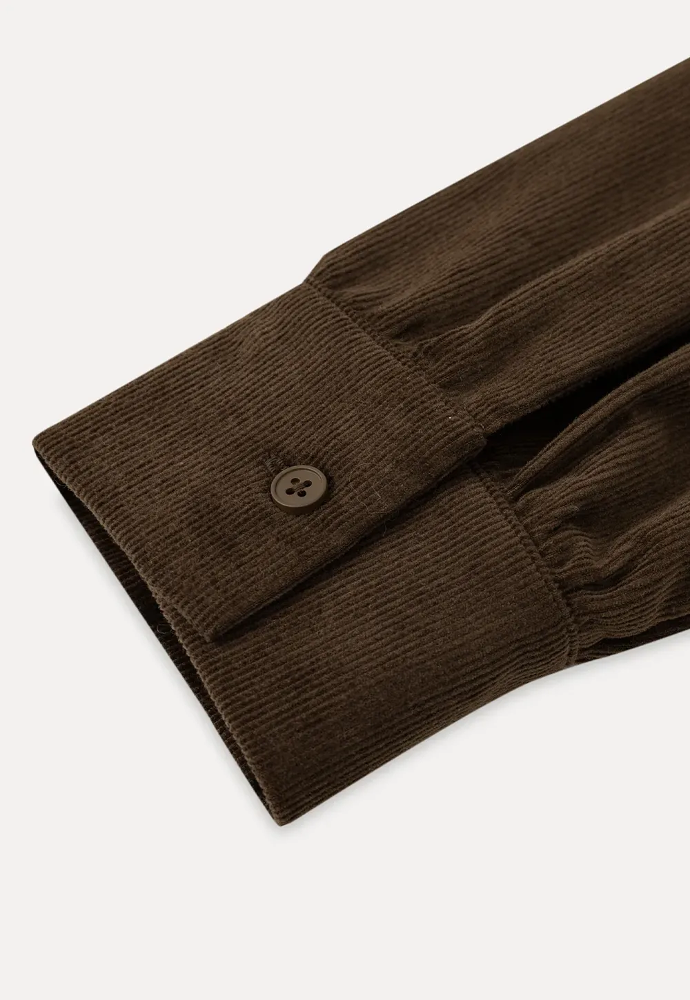 Elegant Corduroy Blouse with Ruched Detail