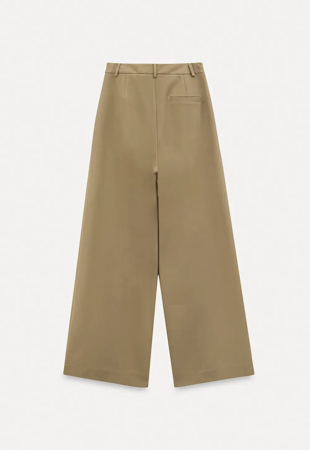 Wide leg casual pants with waist tie