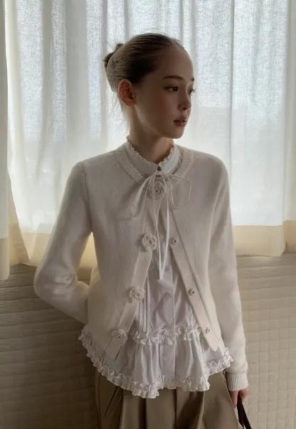 Women Cable Knit Cardigan