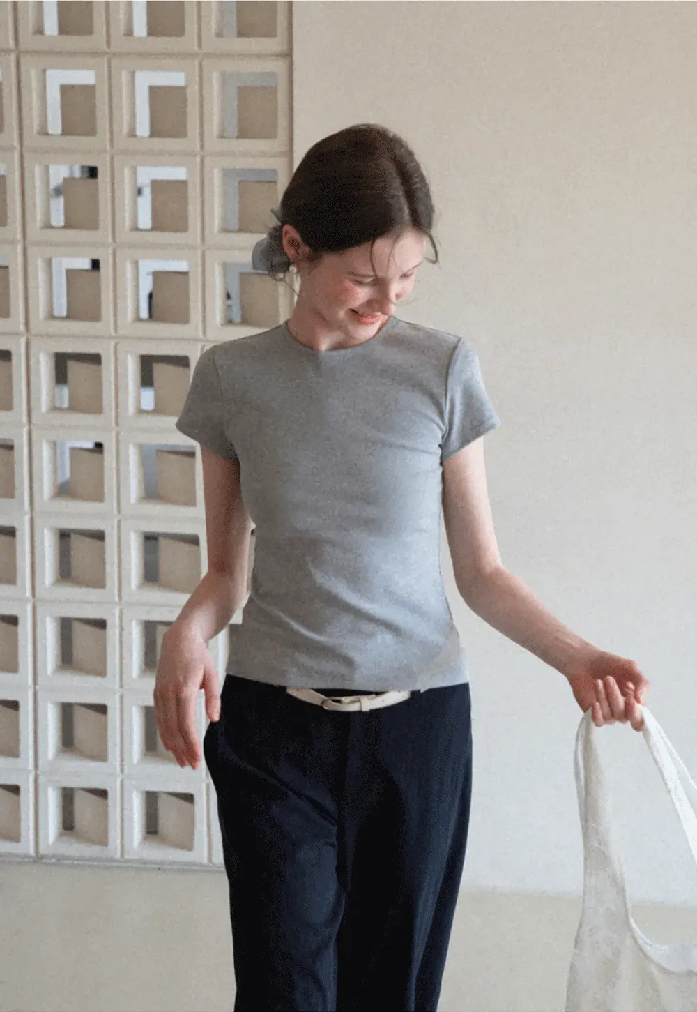 Slim Fit Short Sleeve Crew Neck T Shirt