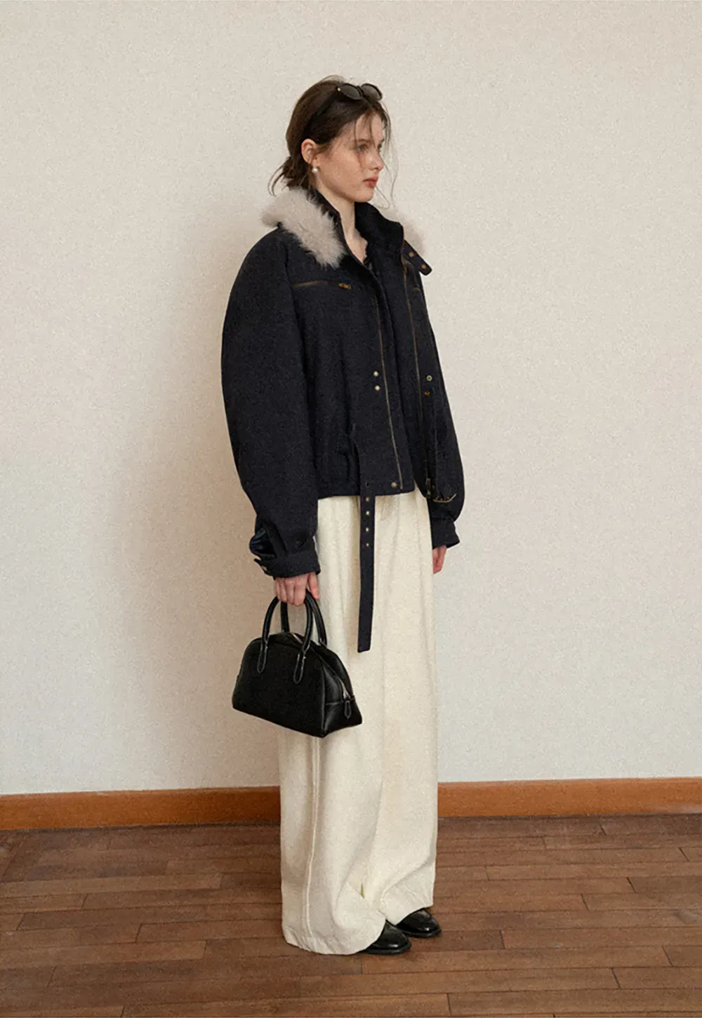 Stylish Fur-Collar Winter Jacket