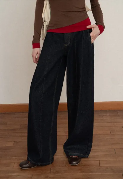 Wide Leg Denim Jeans for Women Casual Style