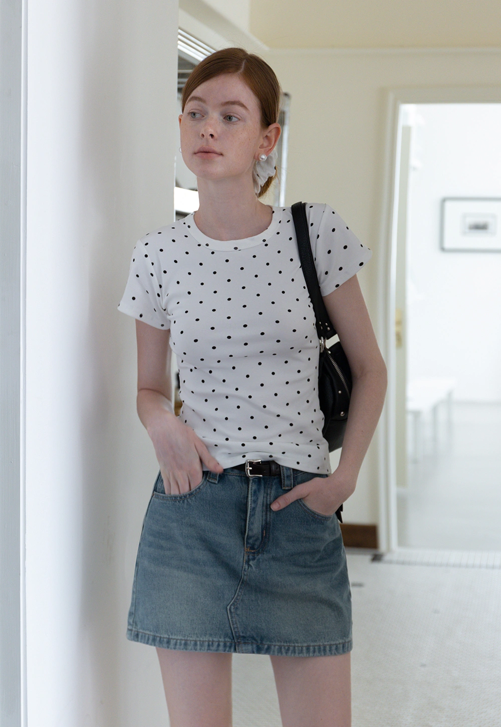 Polka Dot Tee & Scrunchie Set
