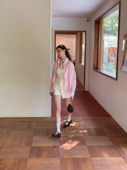 Classic button down shirt with rolled sleeves