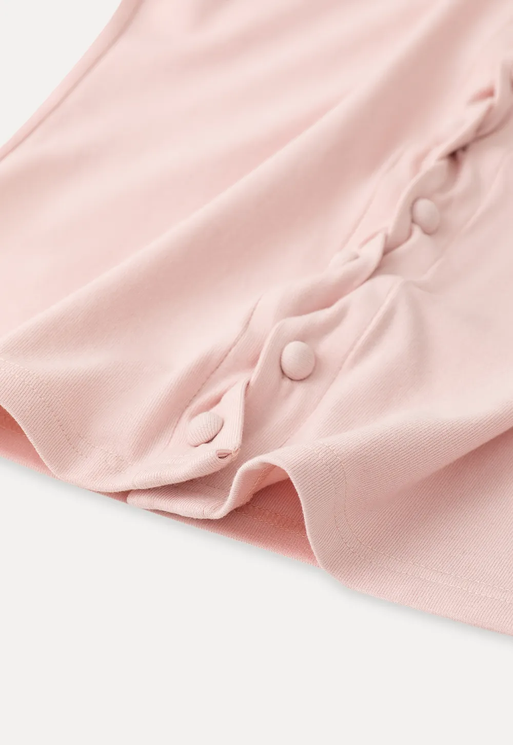 V neck short sleeve button front top