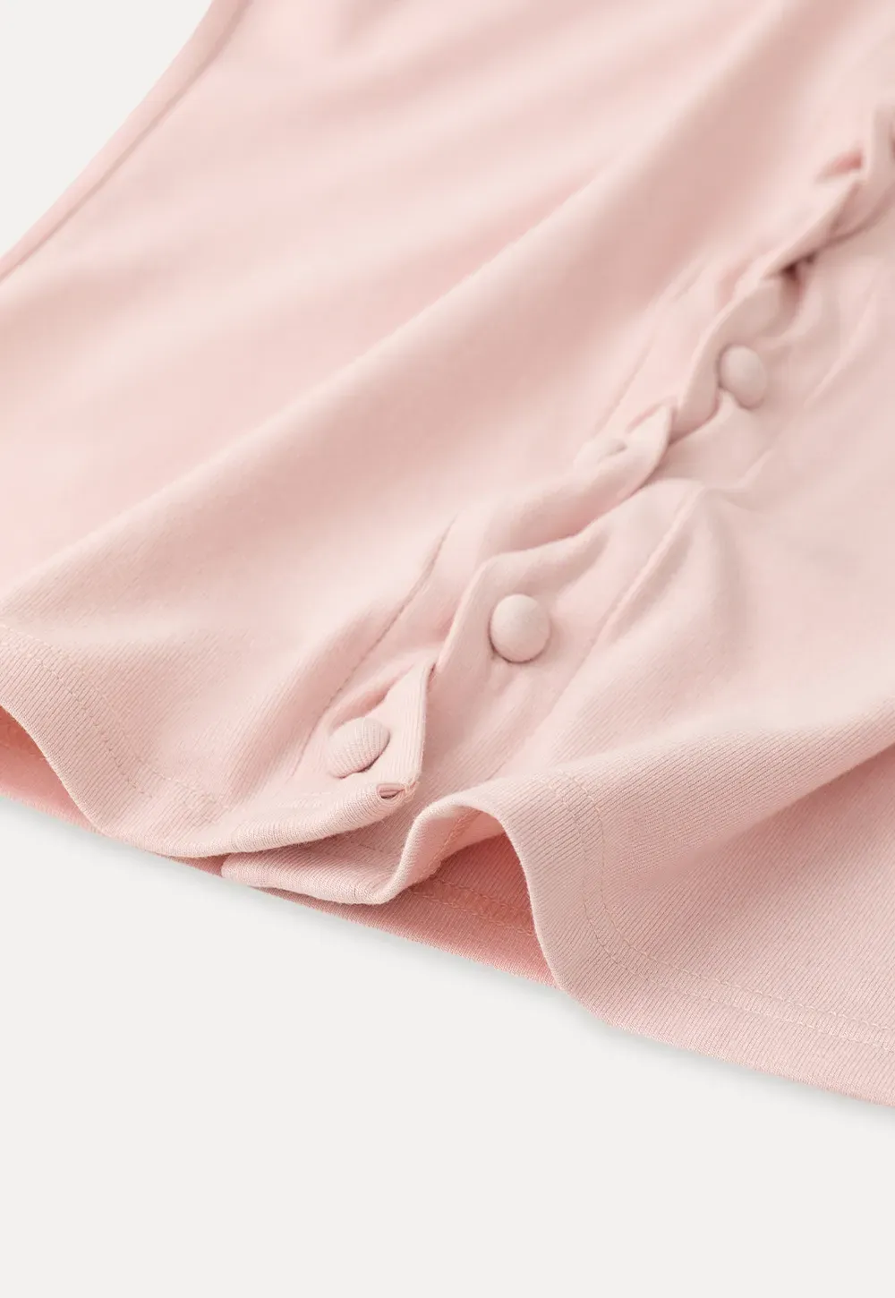 V neck short sleeve button front top