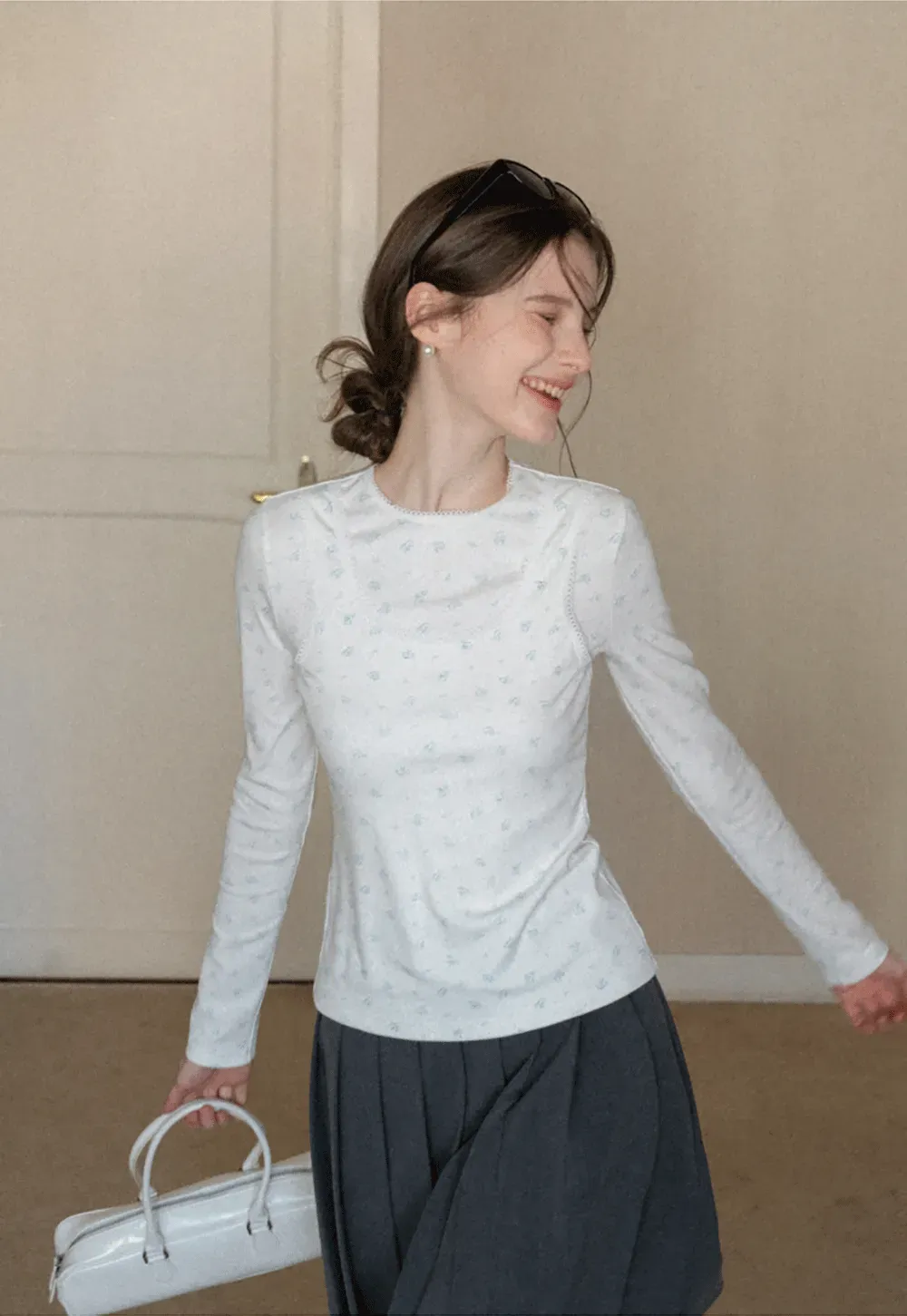 Floral Print Long Sleeve T-Shirt