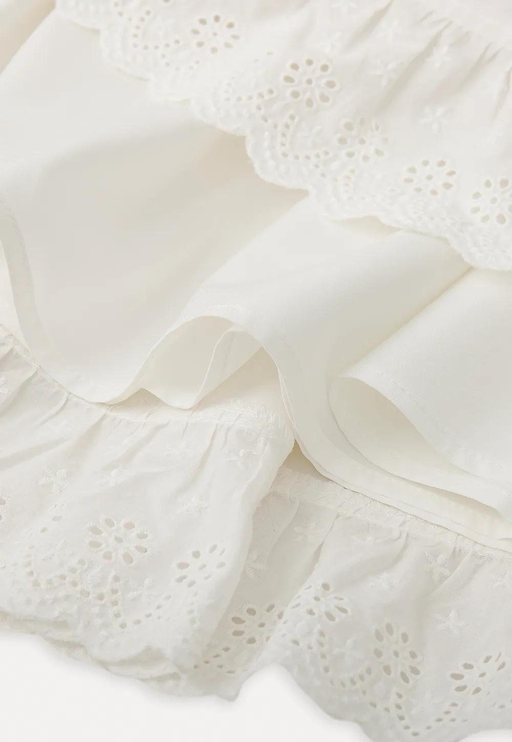 Elegant Long Sleeve Dress with Lace Trim and Flared Skirt