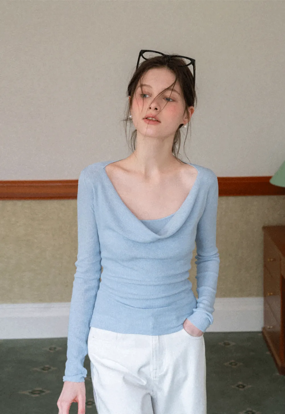 Woolen knit sweater and tank top