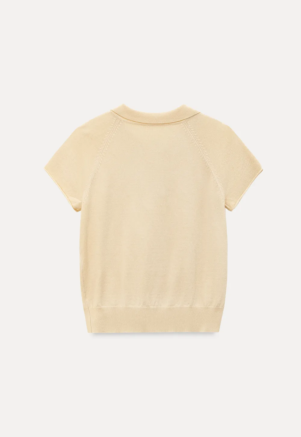 Short Sleeve Knit Polo Shirt