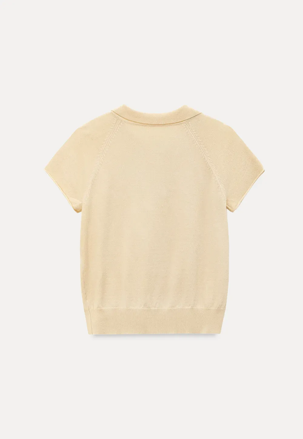 Short Sleeve Knit Polo Shirt