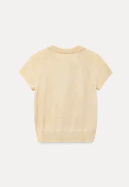 Short Sleeve Knit Polo Shirt