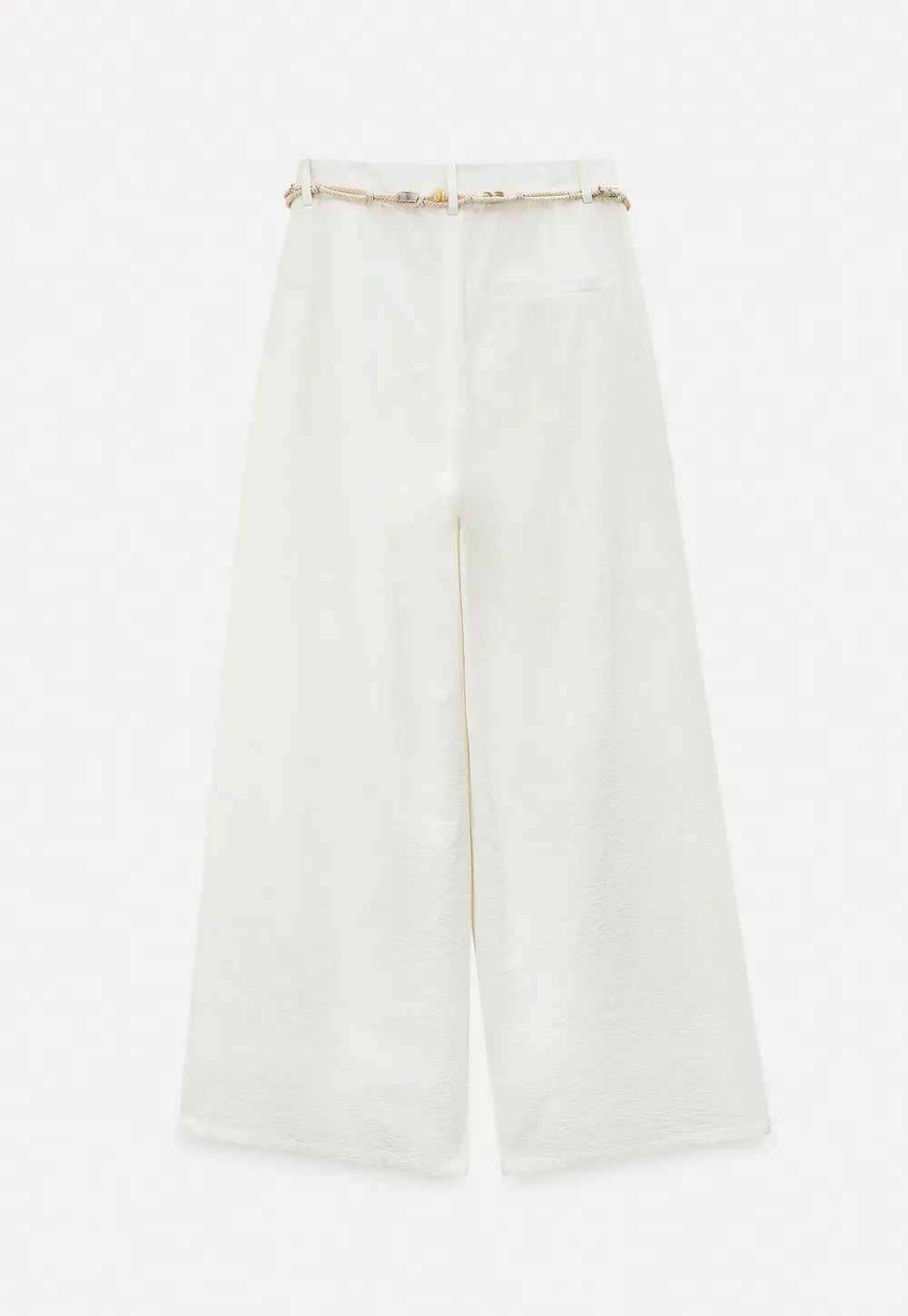 Casual Pants with Wide Legs and Pleats