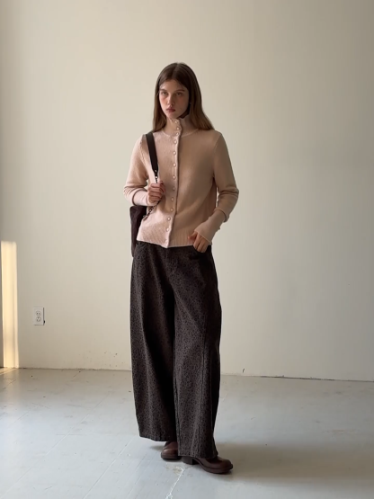 Vintage Style Button Knit Cardigan