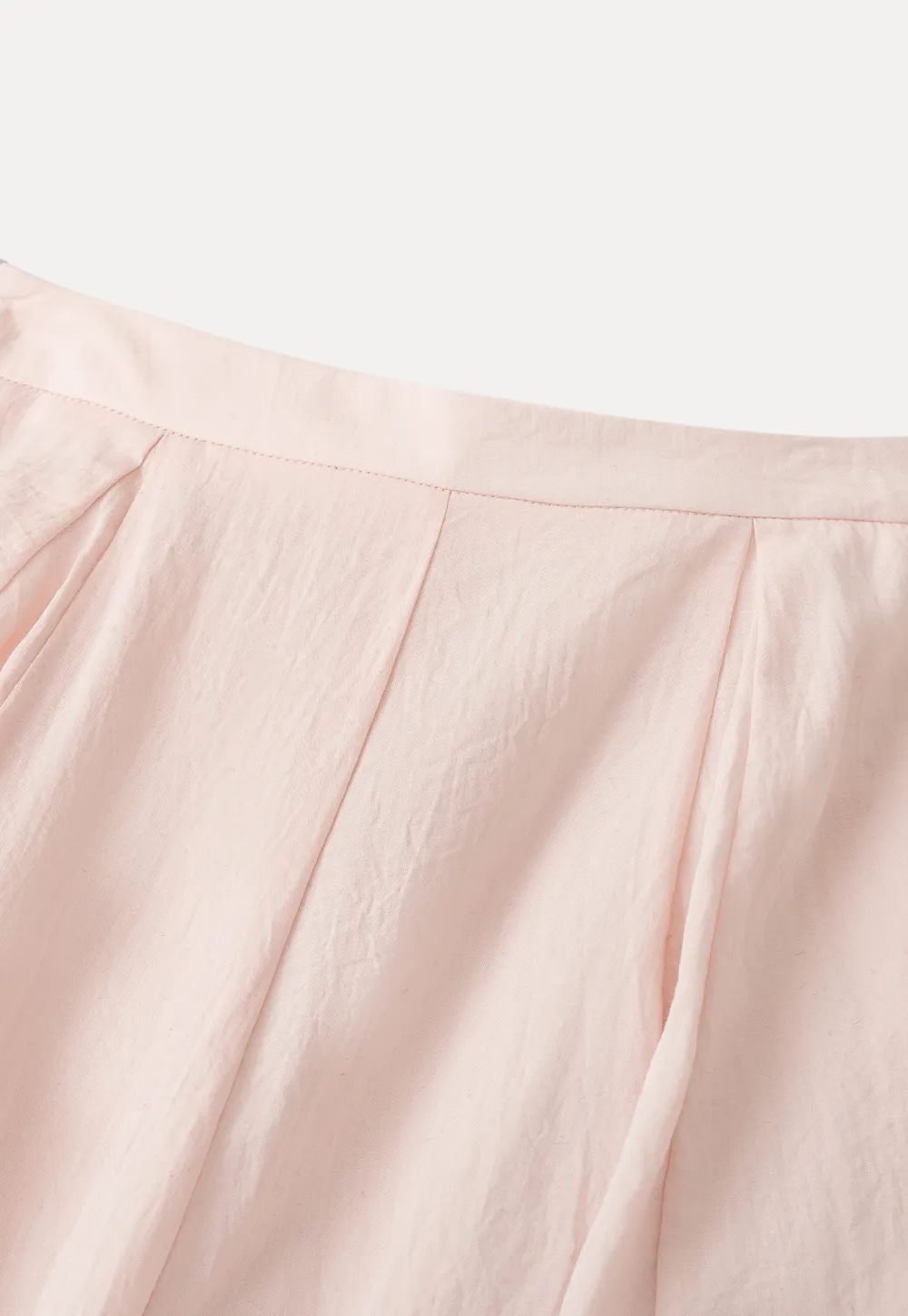 Flowy Pleated Midi Skirt with Drawstring Waist