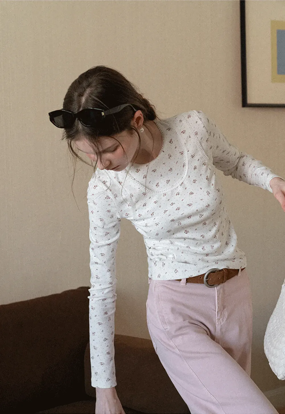 Floral Print Long Sleeve T-Shirt