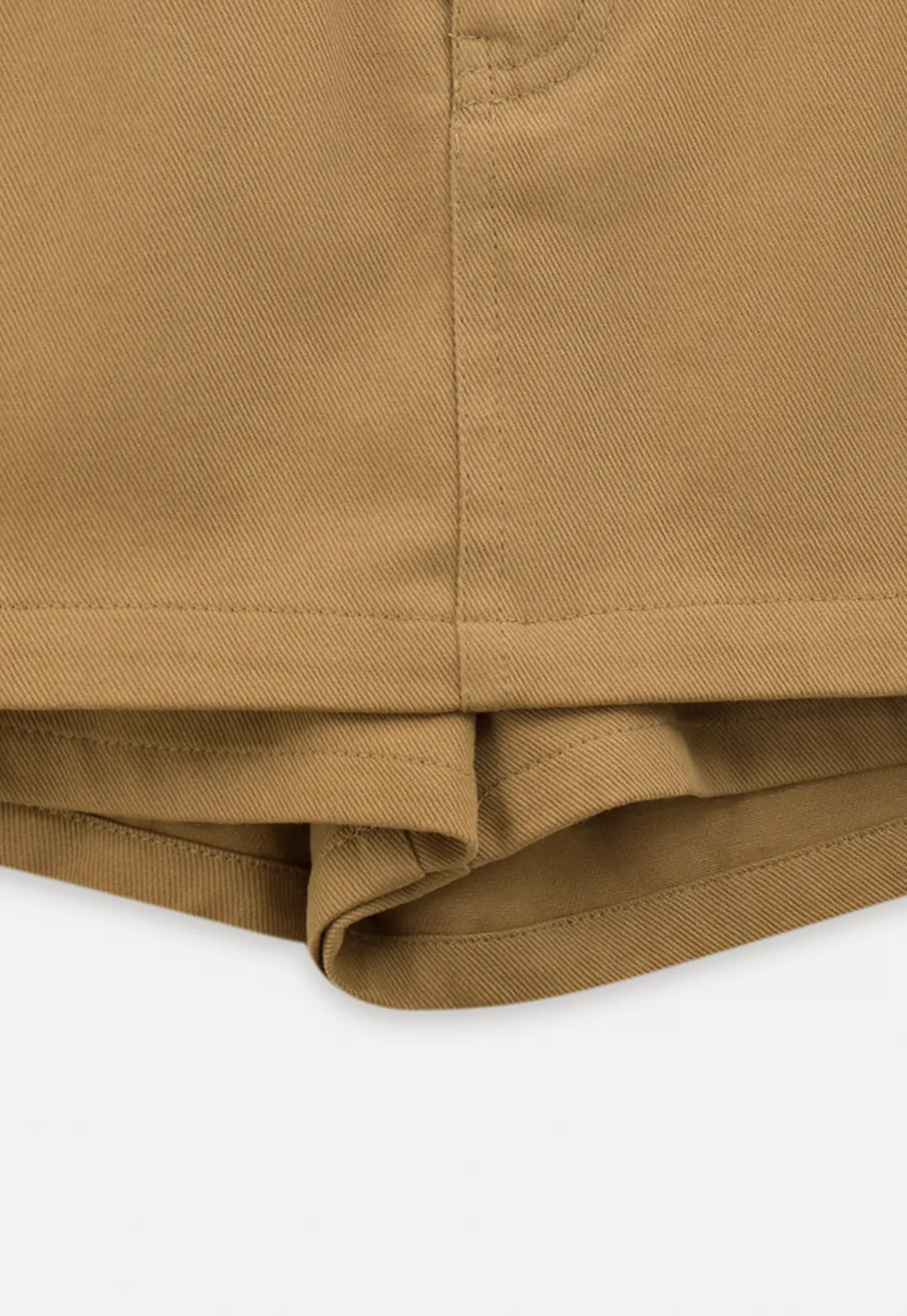 High waist pleated mini skirt with button front design