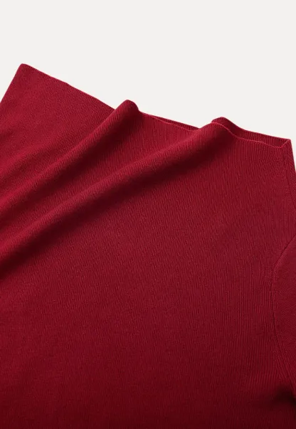 Elegant Off Shoulder Knit Top with Asymmetrical Design